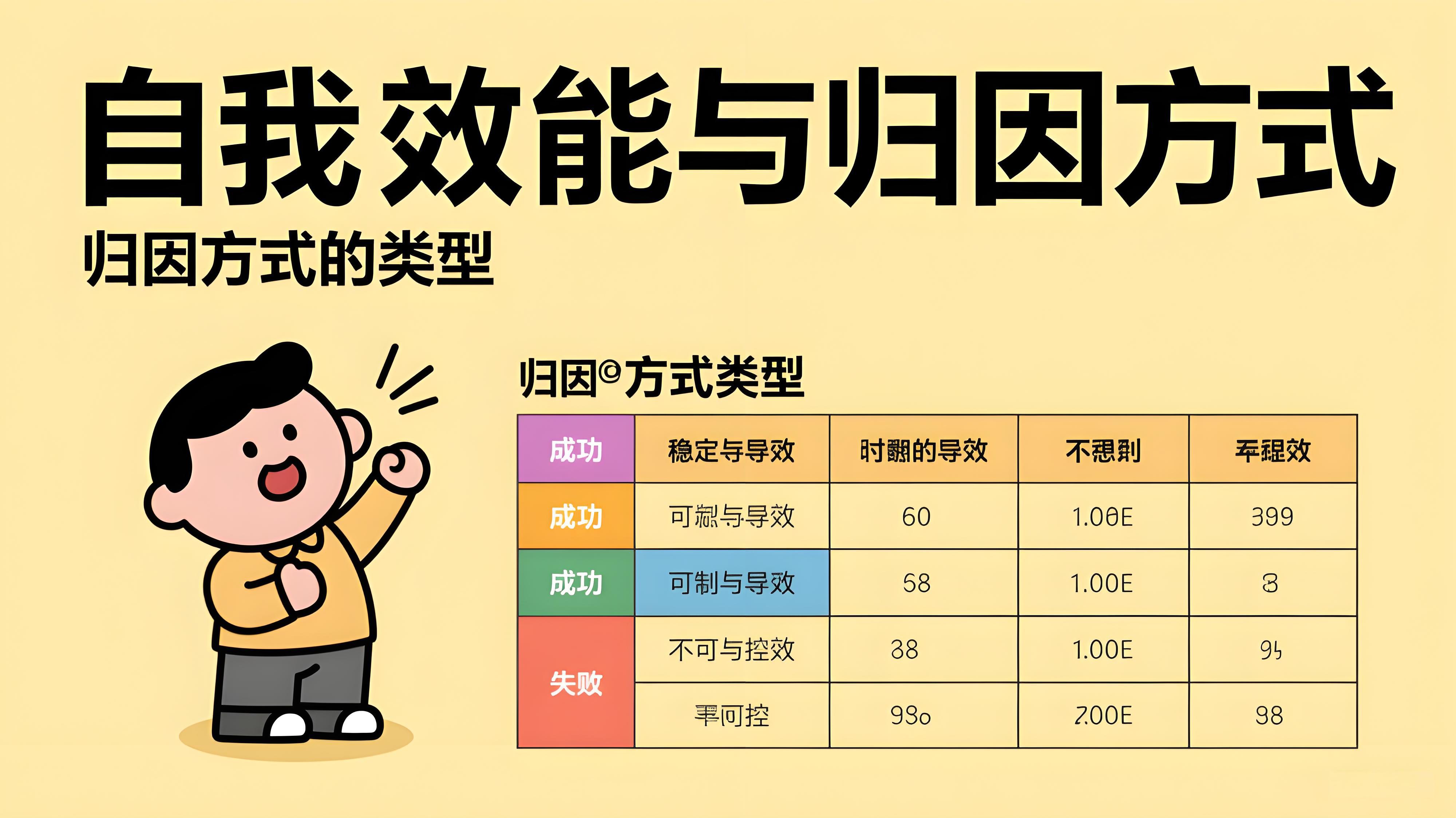 自我效能与归因方式